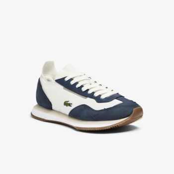 Lacoste Match Break Textile Sneakers Dámské - Tenisky Bílé / Tmavě Blankyt | CZ-g5CHWm